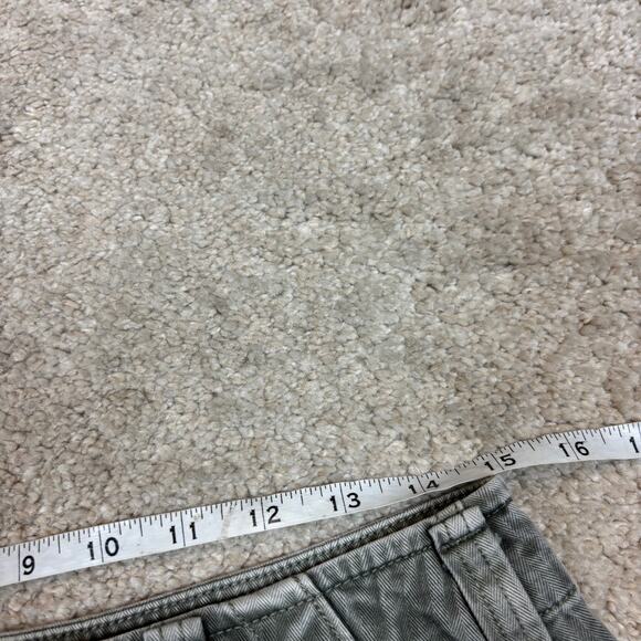 Faherty Tara Herringbone High Rise Fatigue Shorts Women's 28 Indie Boho Twee - Picture 5 of 13